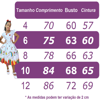 Vestido Infantil Branco Aquarela Luxo Festas