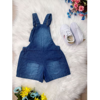 Macaquinho Infantil Jeans Hey You Casual