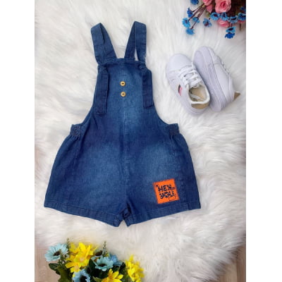 Macaquinho Infantil Jeans Hey You Casual