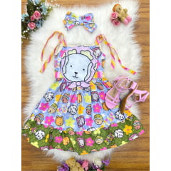 Vestido Infantil de Alça Colorido Bobbie goods Festas