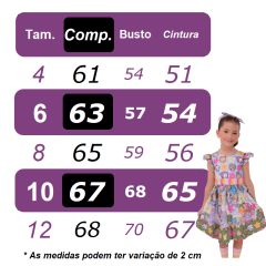 Vestido Infantil de Alça Colorido Bobbie goods Festas