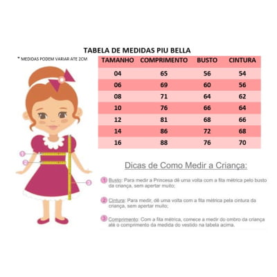 Vestido Infantil Jardim das Borboletas Branco Luxo Cinto