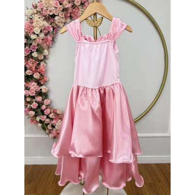 Fantasia Infantil Bela Adormecida e Aurora Rosa Festas