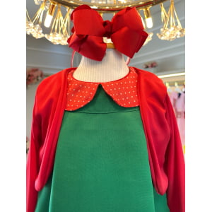 Fantasia Infantil Chiquinha Verde e Vermelho Festas