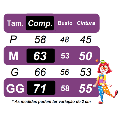 Vestido Infantil Colorida Palhacinha Festas