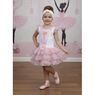 Fantasia Infantil da Bailarina Encantada C/ Faixa Cabelo Festas Fantasia Infantil da Bailarina Encantada C/ Faixa Cabelo Festas