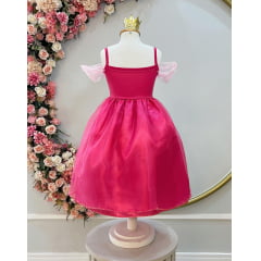 Fantasia Infantil Princesa Aurora Luxo Festas