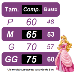 Fantasia Infantil Princesa Aurora Luxo Festas