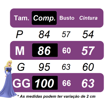 Fantasia Infantil Princesa Bela e a Fera Aurora Com Luvas
