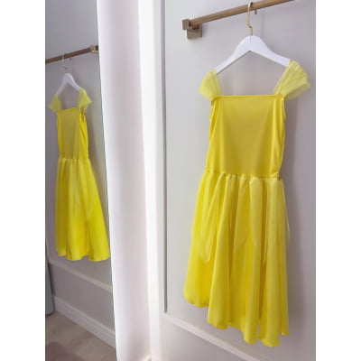 Fantasia Infantil Princesa Bela e a Fera Aurora Com Luvas