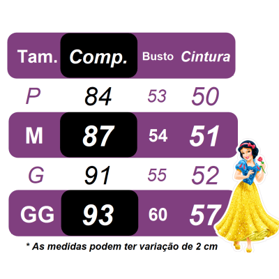 Fantasia Infantil Princesa Branca de Neve Longo Com Capa