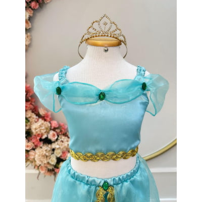Fantasia Infantil Princesa Jasmine Luxo