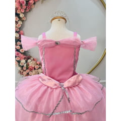 Fantasia Infantil Princesas Bela Adormecida C/ Luvas Festas