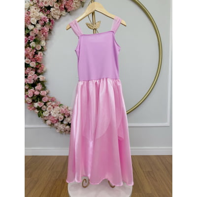 Fantasia Infantil Princesas Bela Adormecida Com Luvas