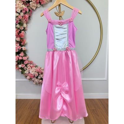 Fantasia Infantil Princesas Bela Adormecida Com Luvas