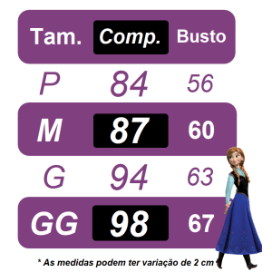 Fantasia Infantil Princesas Frozen Anna Elsa C/ Luvas Festas