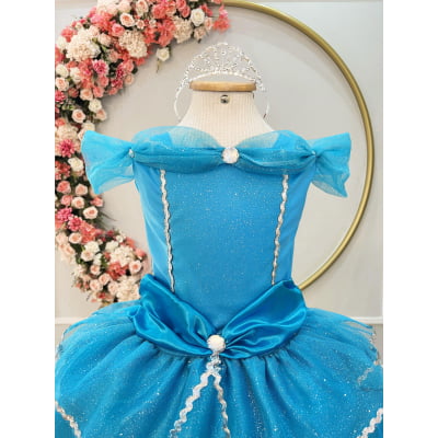 Fantasia Infantil Princesas Frozen Anna Elsa C/ Luvas Festas