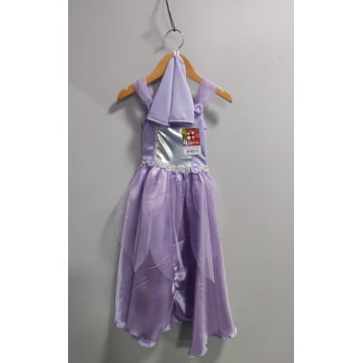 Fantasia Infantil Princesas Sofia e Rapunzel Com Luvas Fantasia Infantil Princesas Sofia e Rapunzel Com Luvas