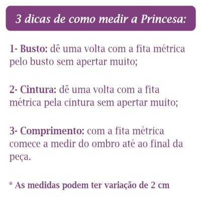 Fantasia Infantil Princesas Sofia e Rapunzel Lilás
