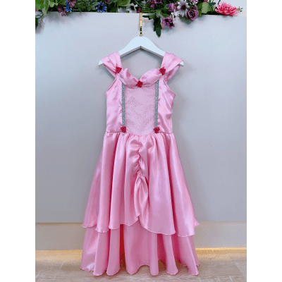 Fantasia Infantil Rosa Princesas Bela Adormecida e Aurora Fantasia Infantil Rosa Princesas Bela Adormecida e Aurora