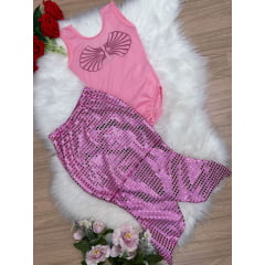 Fantasia Infantil Arlequina Brilho Body e Shorts - Rosa Charmosa Atacado