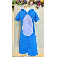 Fantasia Infantil Temático do Stitch Angel Lilo Azul