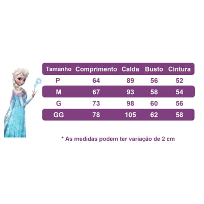 Kit Princesa Fantasia Infantil Frozen Com Luva e Tiara