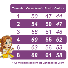 Vestido Infantil Bela e a Fera Baby 3D Super Luxo