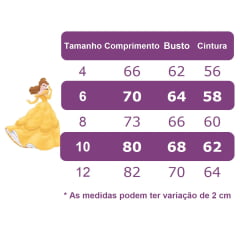 Vestido Infantil Bela e a Fera C/ Renda Aplique e Pérolas