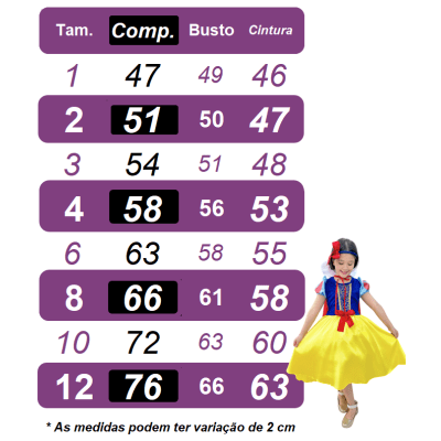 Vestido Infantil Branca de Neve Azul C/ Pérolas Princesas