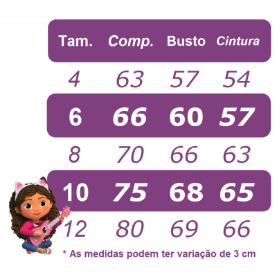 Vestido Infantil Casa Mágica da Gaby Lilás Festas