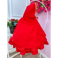 Vestido Infantil Chapeuzinho Vermelho C/ Capuz