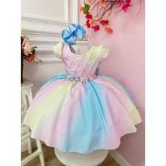 Vestido Infantil Princesa Sofia Lilás Aplique Pérolas Luxo Para Festa De  Aniversário