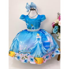 Linda Fantasia - Vestido Infantil - Cinderela - Princesas - Luxo - Tamanho  4, Roupa Infantil para Menina Nunca Usado 57145405