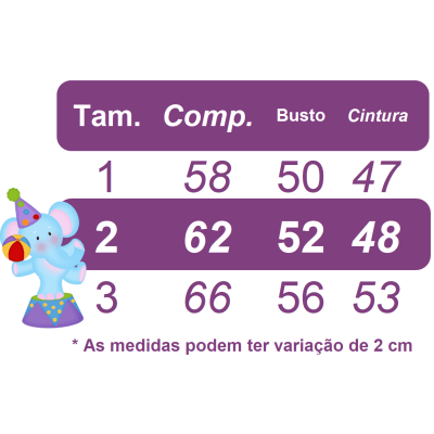 Vestido Infantil Circo Elefante e Bailarina Rosa Azul Luxo