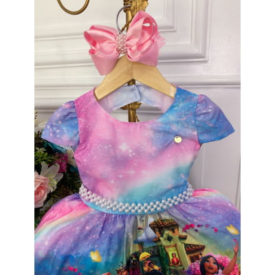 Vestido Infantil Família Madrigal Mirabel Encanto Princesa