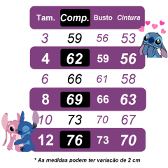 Vestido Infantil Lilo e Stitch Pink Com Glitter Festas