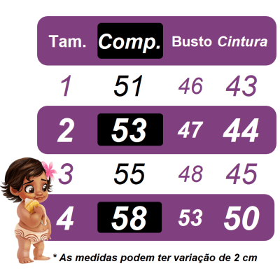 Vestido Infantil Moana Baby Lilás C/ Broche Luxo Festas