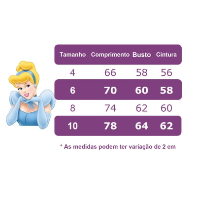 Vestido Infantil Princesa Cinderela Azul C/ Renda e Pérolas