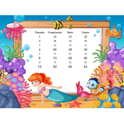 Vestido Infantil Princesa Sereia Ariel Azul Cinto Pérolas