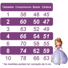 Vestido Infantil Princesa Sofia Lilás Aplique Pérolas Luxo