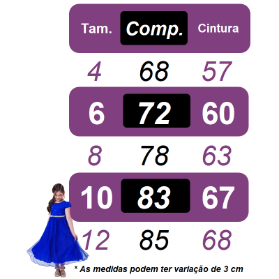 Vestido de Alça Infantil Lilás Casual Festas Luxo