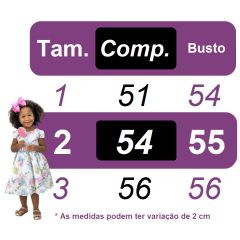 Vestido Infantil Branco Jardim Encantado Luxo