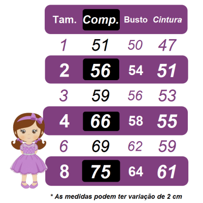 Vestido Infantil Jardim Encantado Com Renda Lilás Festas