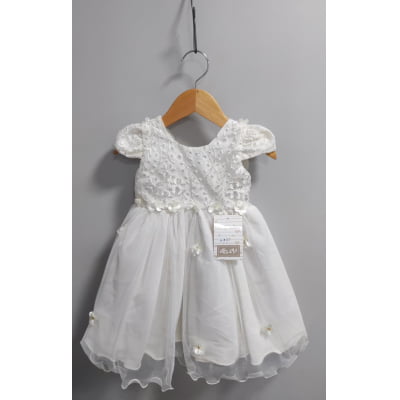 Vestido Infantil Marfim Jardim Encantado C/ Renda Festas Vestido Infantil Marfim Jardim Encantado C/ Renda Festas