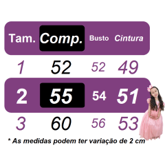 Vestido Infantil Rosa Claro Jardim Encantado Saia C/ Babados