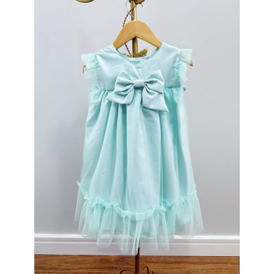 Vestido Infantil Verde Jardim Encantado Luxo