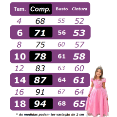 Vestido Infantil Lilás C/ Renda e Aplique de Flores Formatura