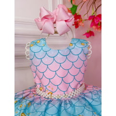 Vestido Infantil Tay Day Sereia Princesa Luxo Festa