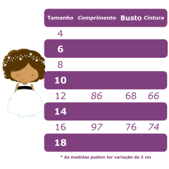 Vestido Infantil Vermelho C/ Aplique de Flores e Renda Damas